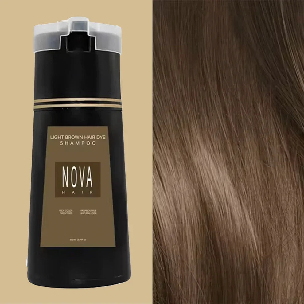 FORTIS™ NovaHair Dye Shampoo - Natural Gray Hair Coverage in One Easy Wash