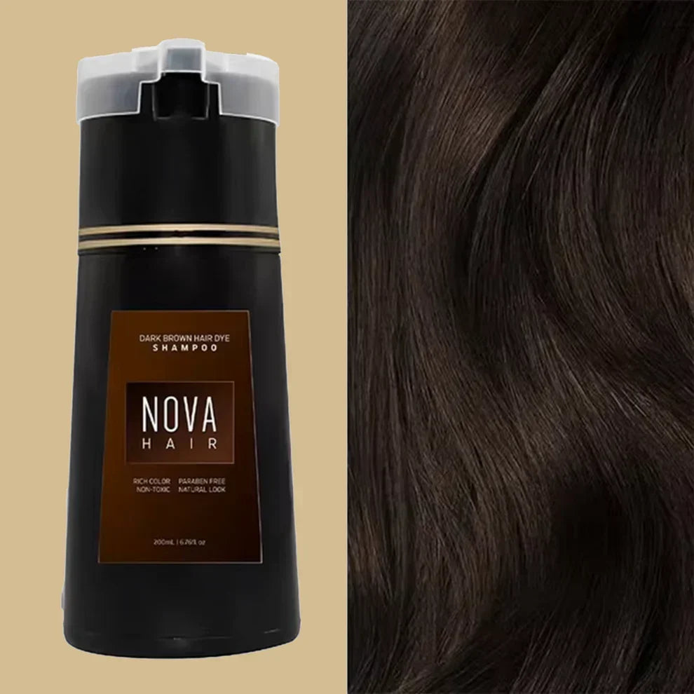 FORTIS™ NovaHair Dye Shampoo - Natural Gray Hair Coverage in One Easy Wash
